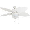 Prominence Home Solana, 52 in. Indoor/Outdoor Ceiling Fan with Light, White 80018-40